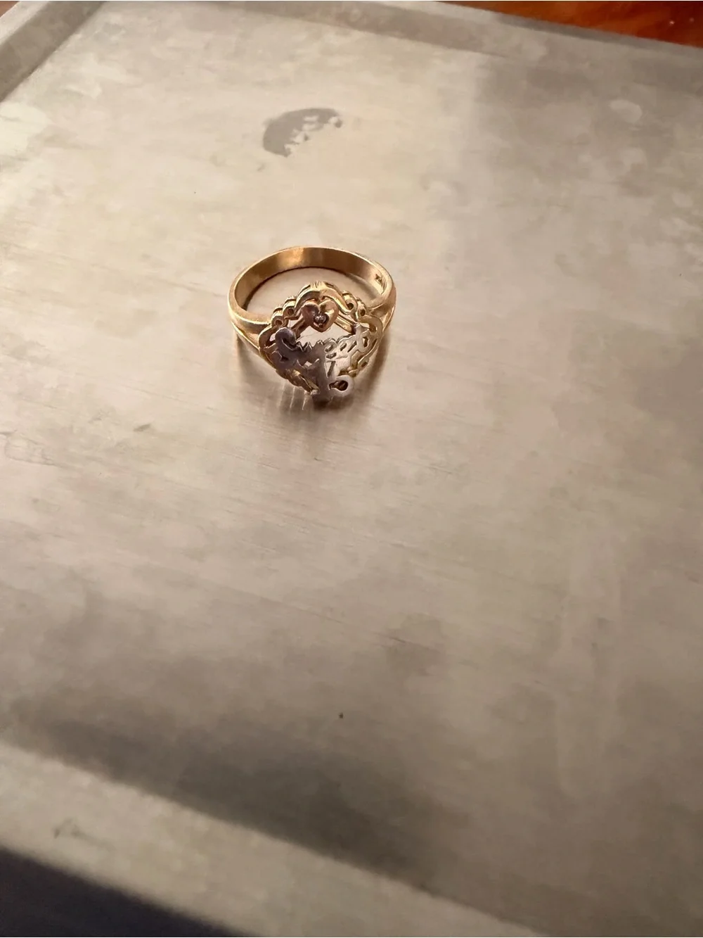 Taylor Gold Heart Cutout Ring